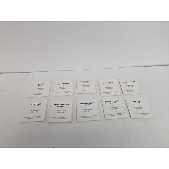 2013 Monopoly Classic Edition Game Replacement Property Cards - Picture 6 of 6